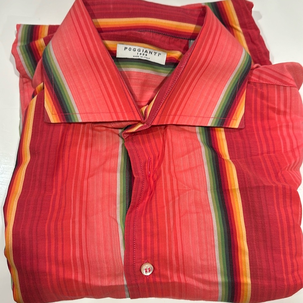 Italian made long sleeve shirt in super light cotton